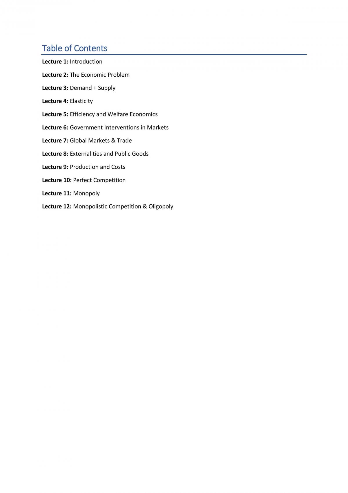 Microeconomics Study Notes - Page 2