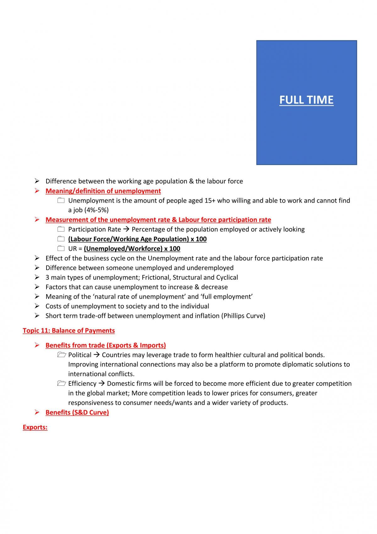 Unit One & Two Economics Notes - Page 31