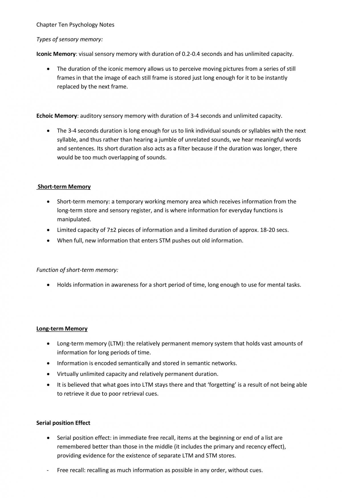 Complete VCE Psychology Study Notes - Page 32