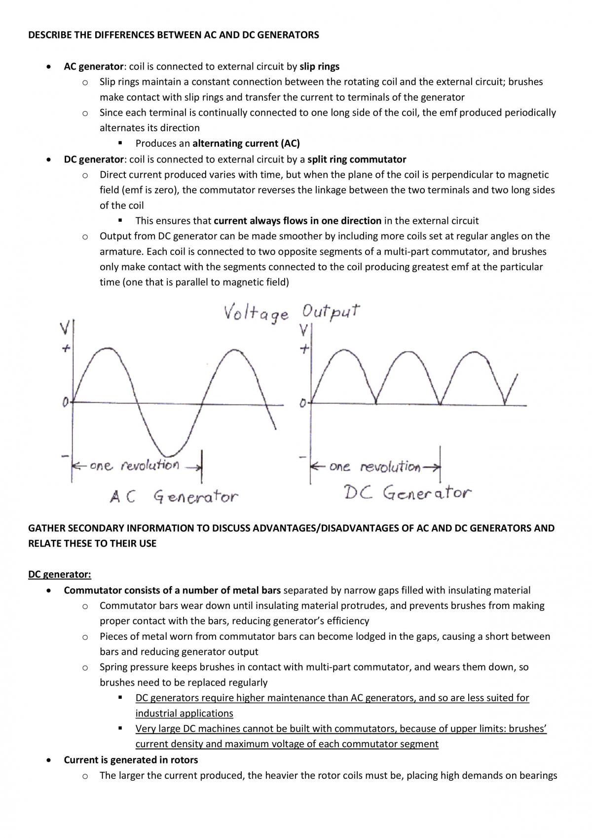 Physics Topic; Motors and Generatos Based on HSC Syllabus - Page 13