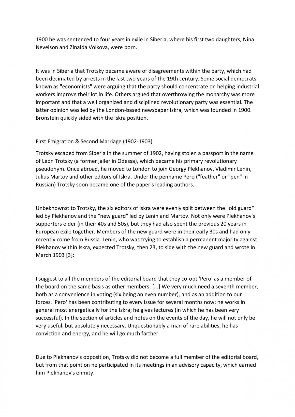 Leon Trotsky Full Study Notes - Page 2