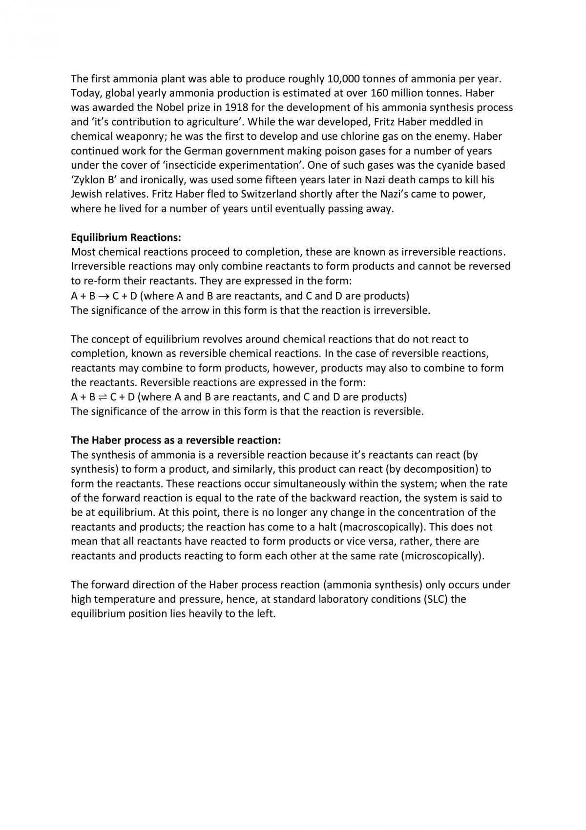 Equilibrium Case Study - The Haber Process - Page 3