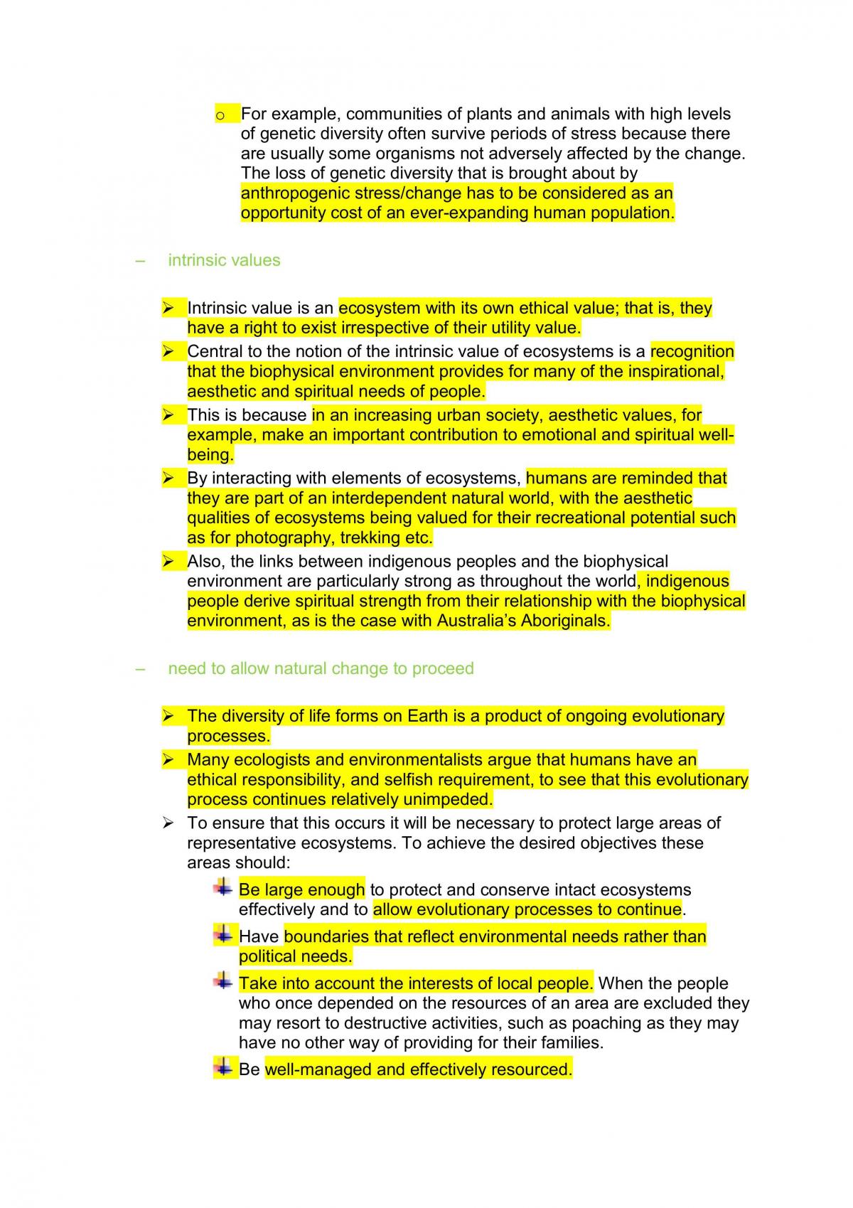 Year 12 Geography Ecosystems at Risk  - Page 11