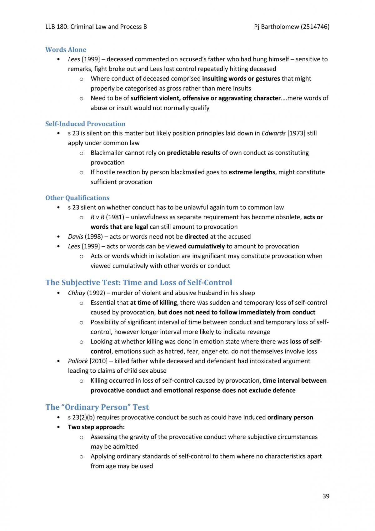 Criminal Law and Process B Notes (complete) - Page 40