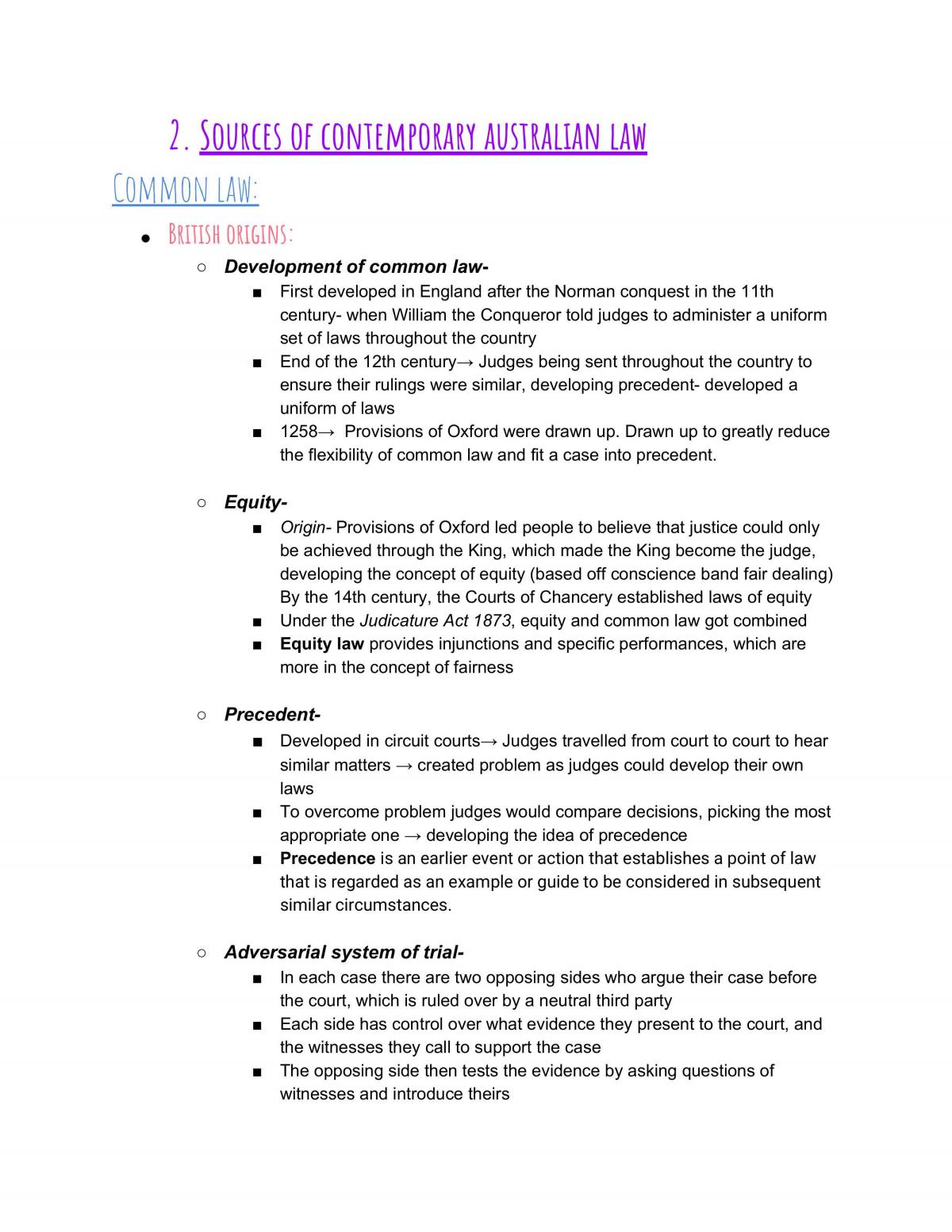 The Legal System Notes - Preliminary - Page 3