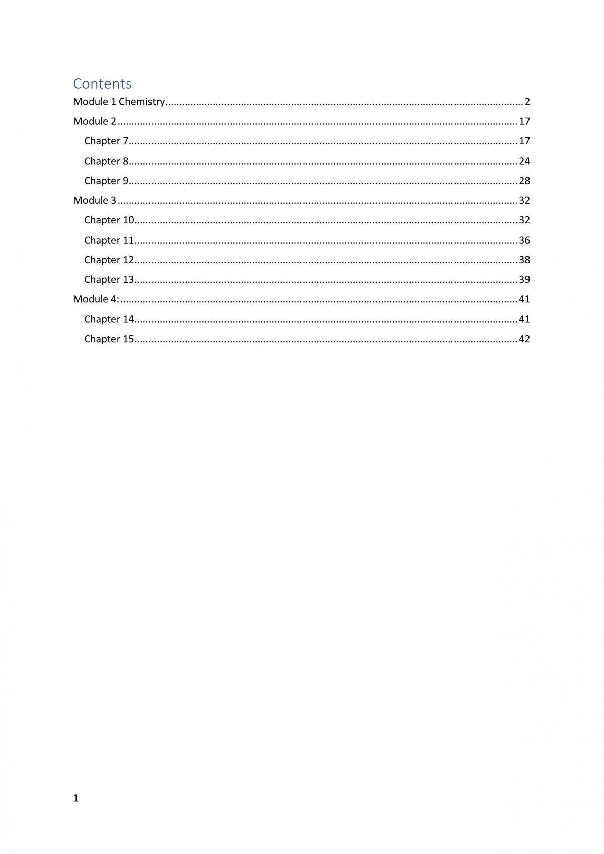 Chemistry Preliminary Notes - Page 2