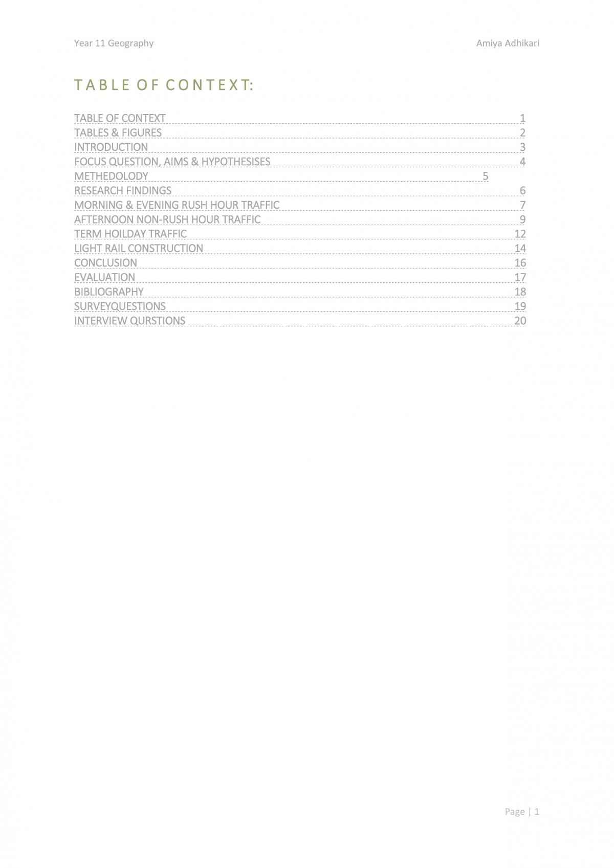 Senior Geography Project  - Page 2