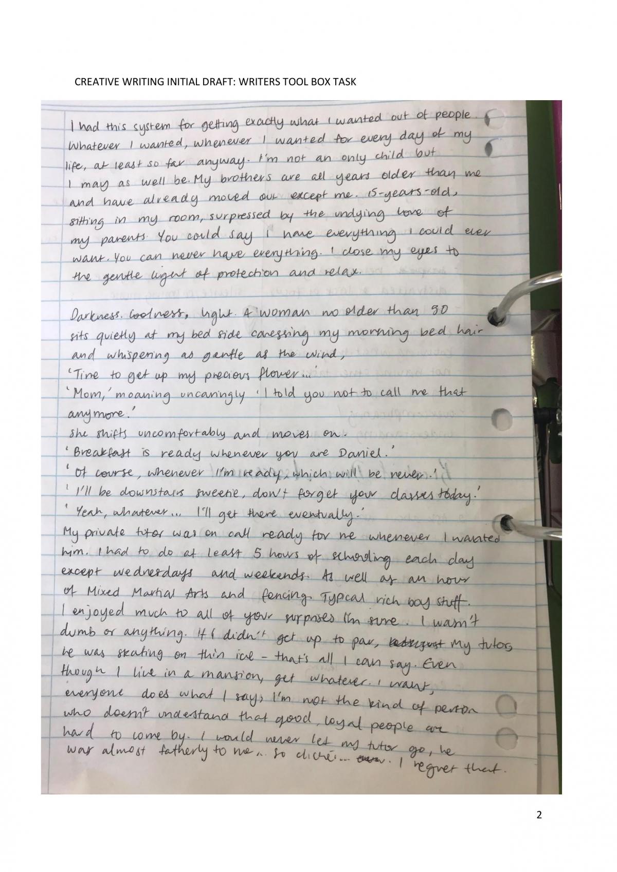 Reading To Write Portfolio - Page 2