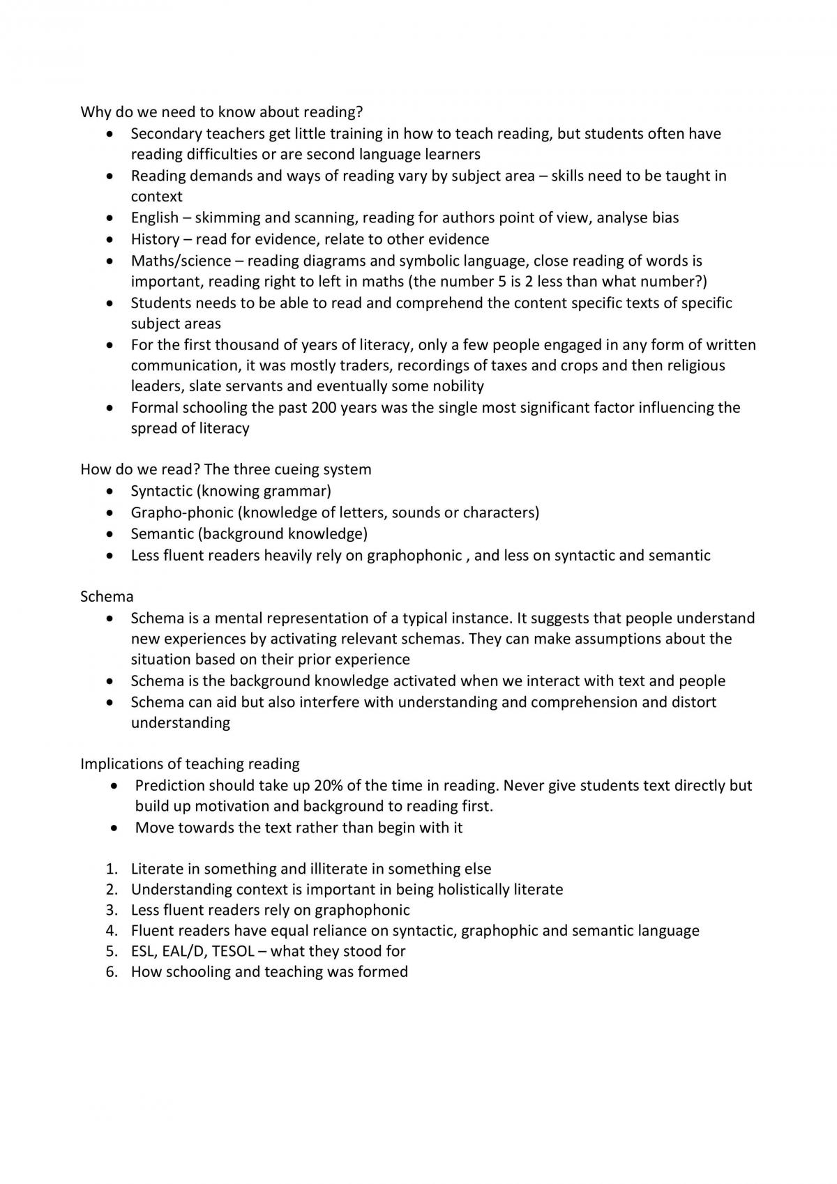 Literacy and Diversity Study Notes - Page 2