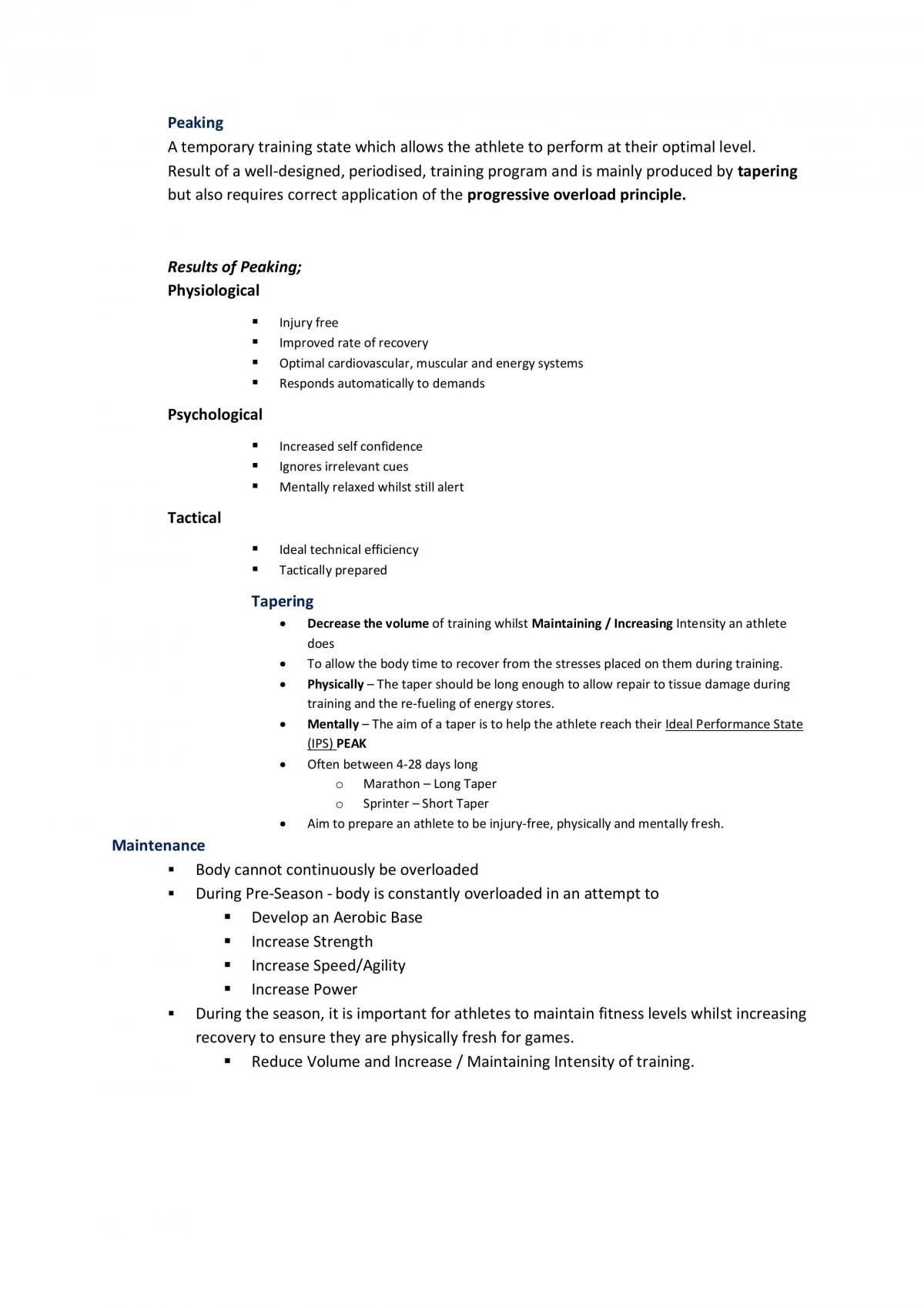 Complete Year 12 PE Studies notes - Page 14