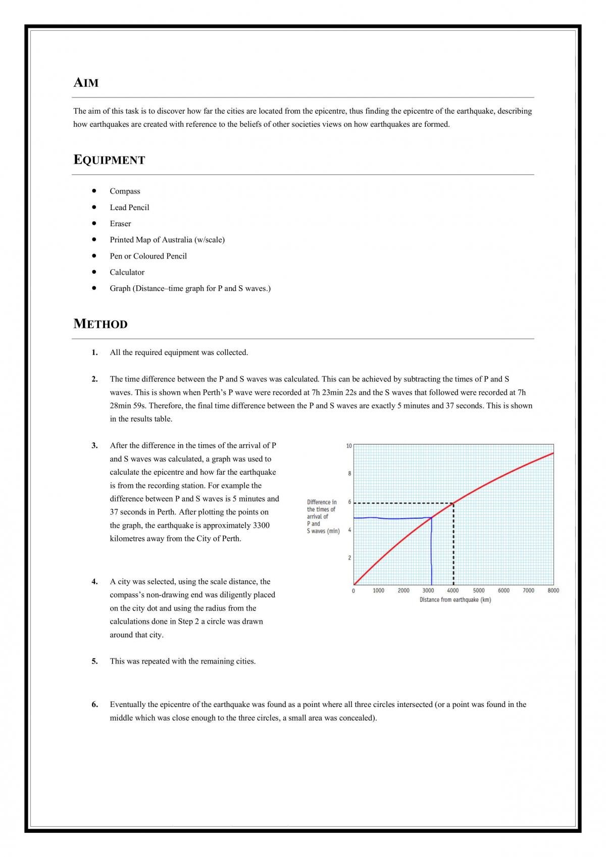 Earthquakes Practical Report - Page 2