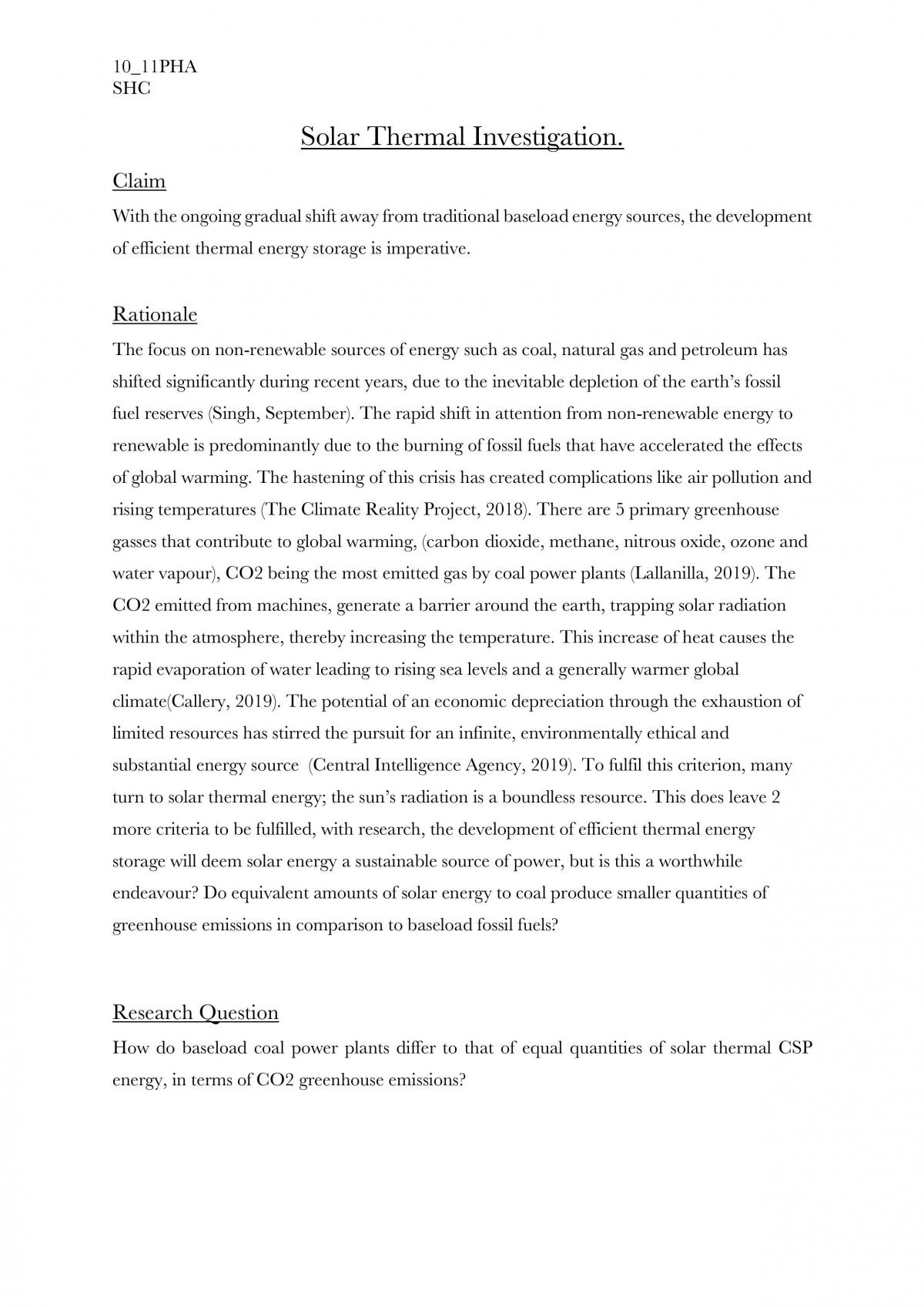How Do Baseload Coal Power Plants Differ to That of Equal Quantities of Solar Thermal CSP Energy - Page 2