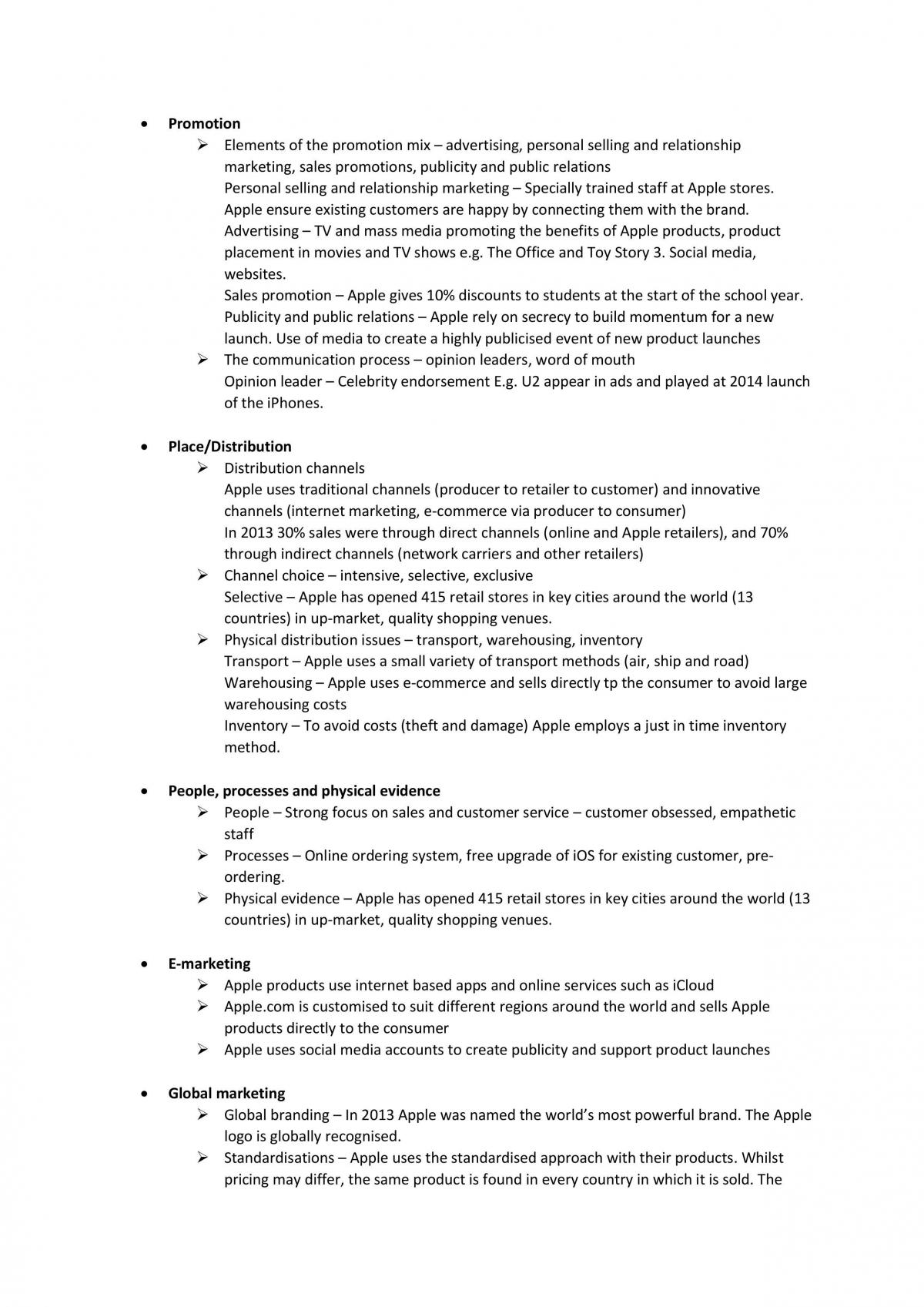 HSC Business Studies Case Studies Notes - Page 10