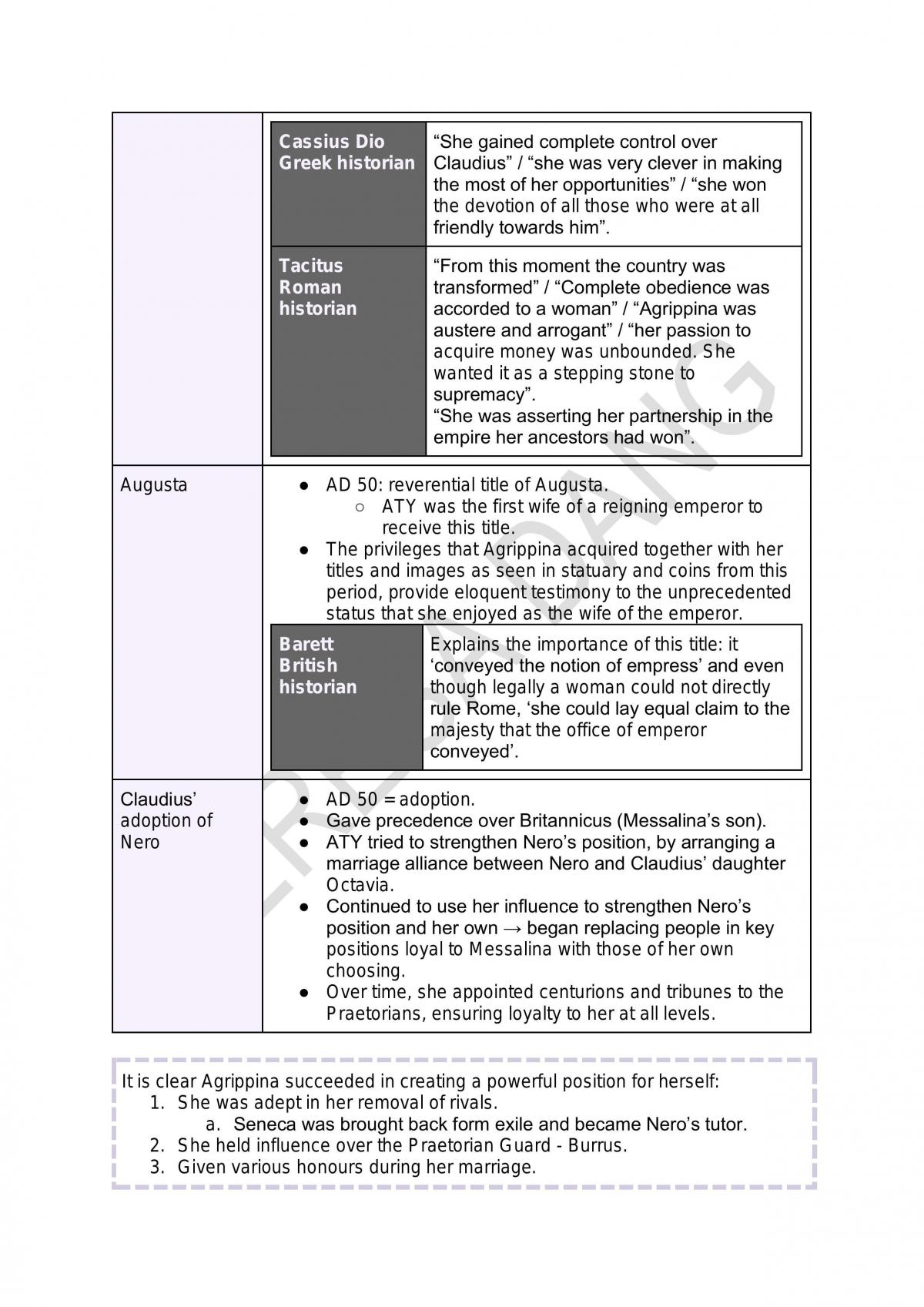 Agrippina the Younger Study Notes - Page 12