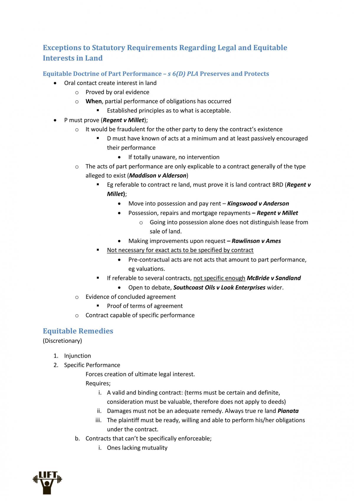 LAWS3111 Exam Notes  - Page 16