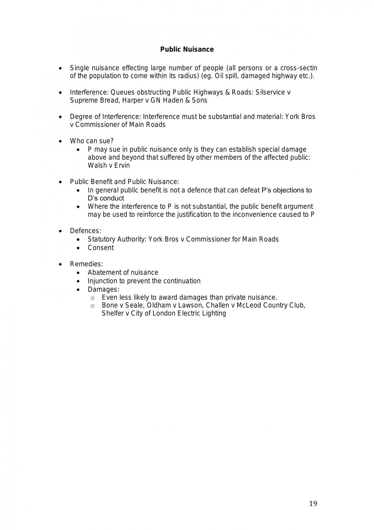 Torts - Exam Structures and Notes - Page 19