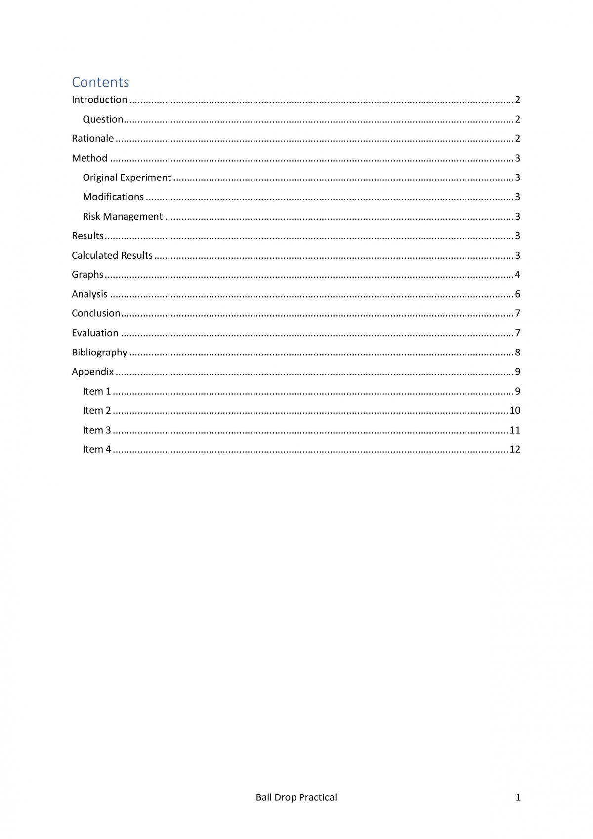 Ball Drop Practical - Page 2
