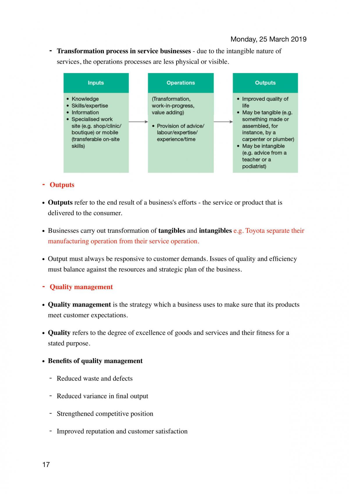 YR11 Business Studies Topic 2 Notes - Page 17