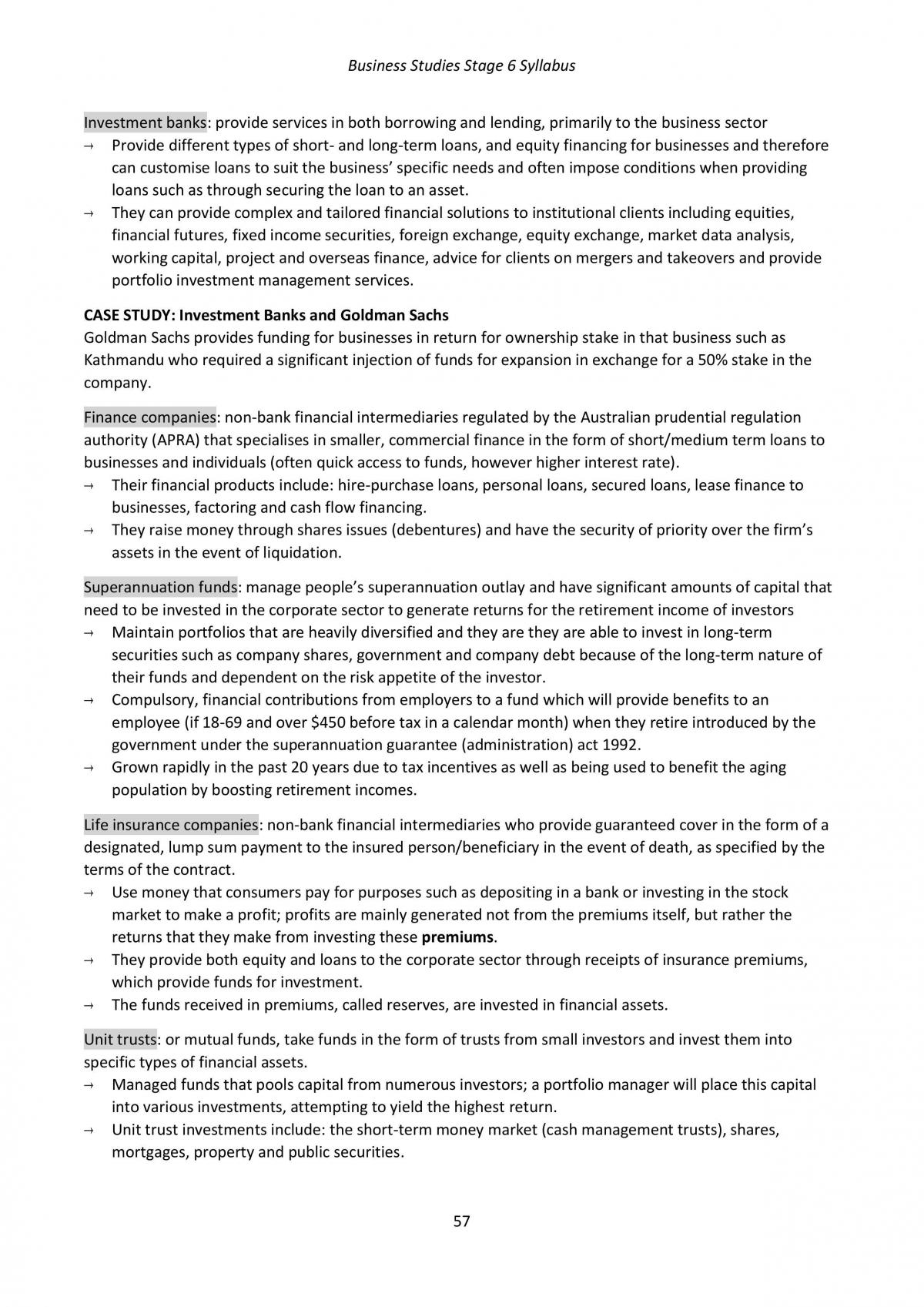 HSC Business Studies Course Notes - Page 57