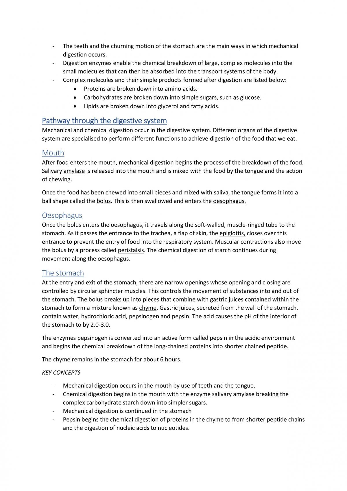 Notes of Module 2: Organisation of Living Things - Page 19