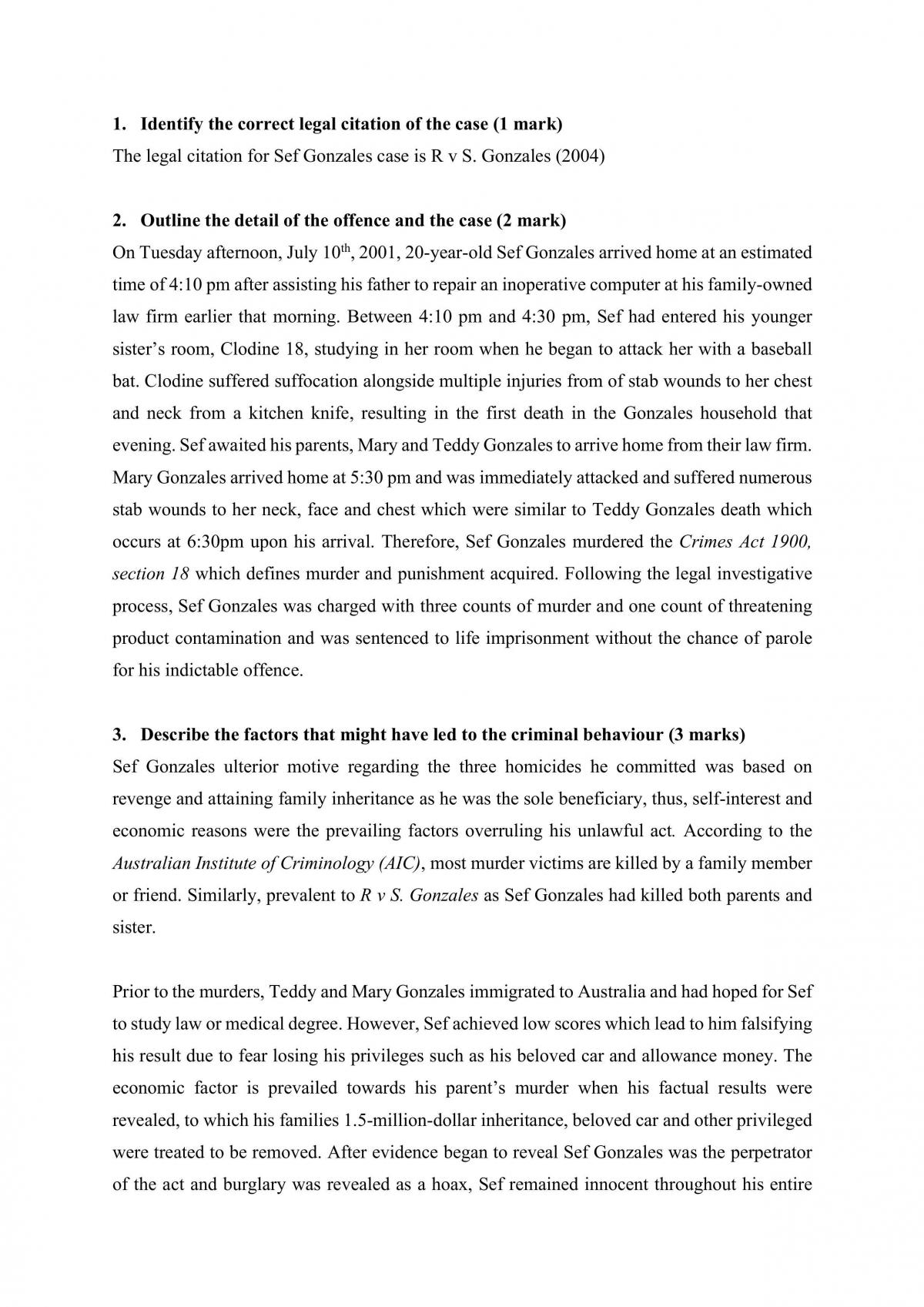 Research Task Crime: SEF Gonzales - Page 2