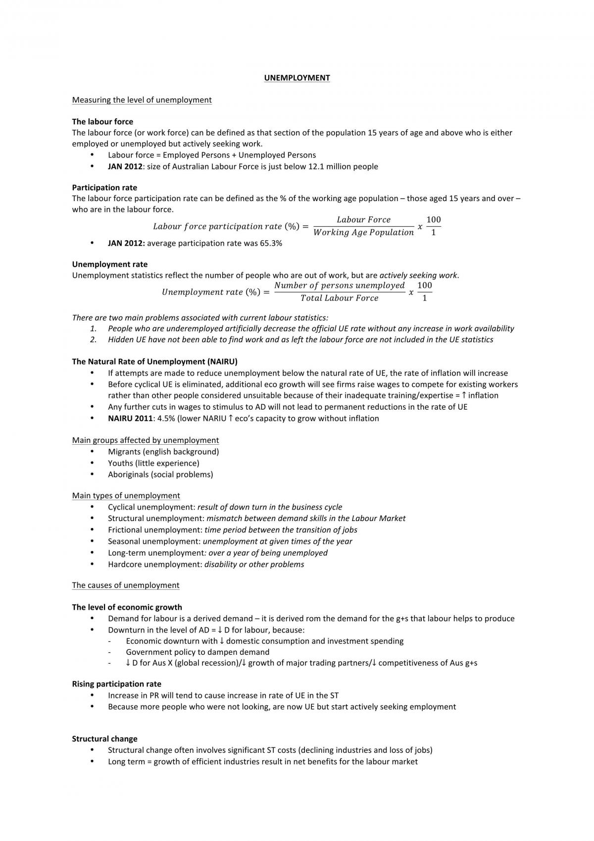 Year 12 HSC Economics Complete Study Notes - Page 20