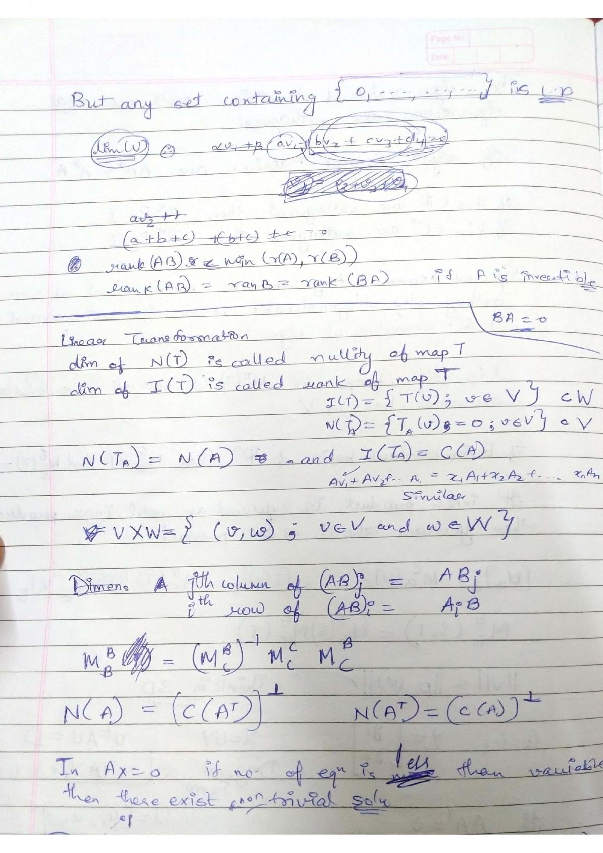 MA 106 linear algebra notes  - Page 29