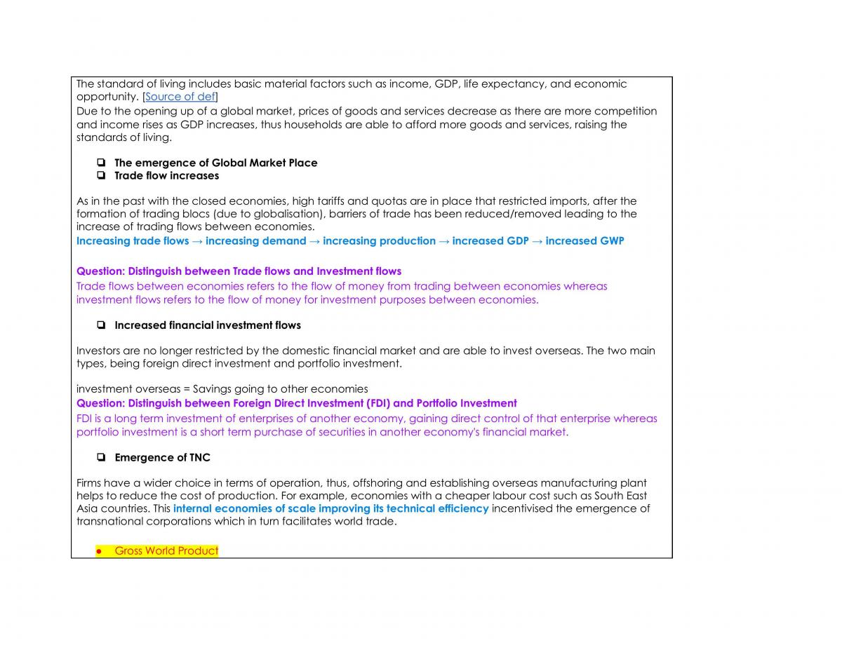 The Global Economy Study Notes - Page 2