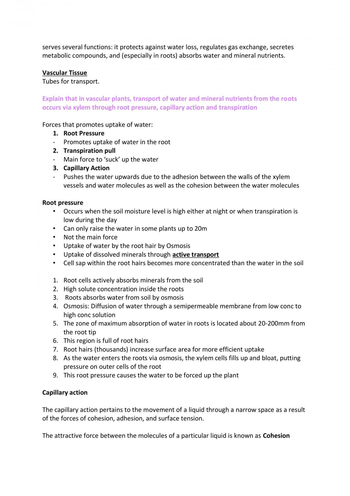 Unit 2 biology exam notes  - Page 6