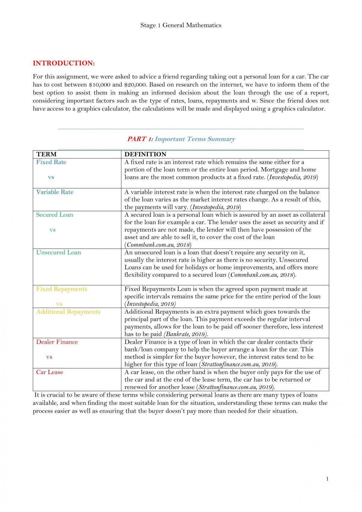 Personal Loan for a Car Folio - Page 2