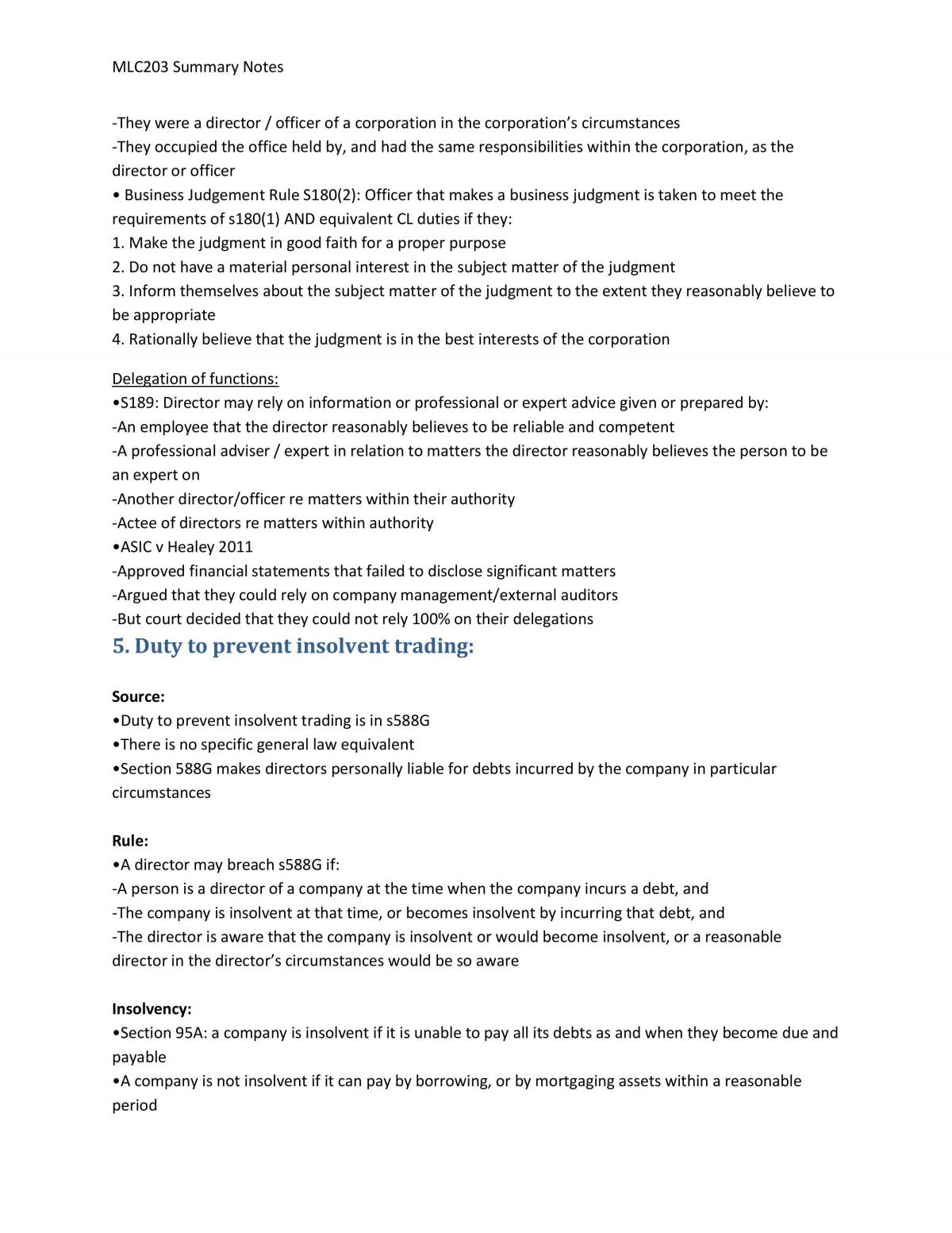 MLC203 Summary Notes - Page 37