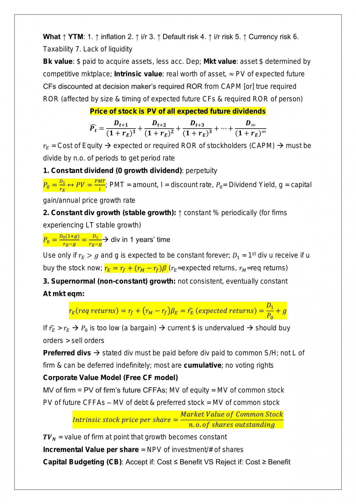 FIN2704 Finance Notes - Page 10