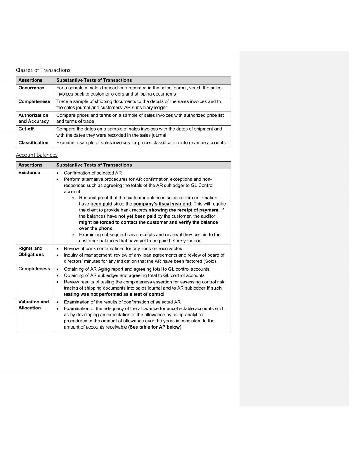 AC3101 Notes - Page 71