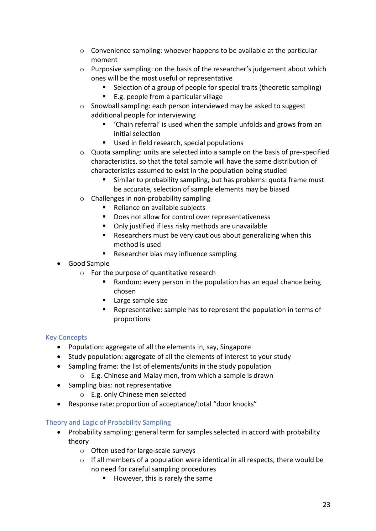 SC2101 Methods of Social Research Study notes - Page 23