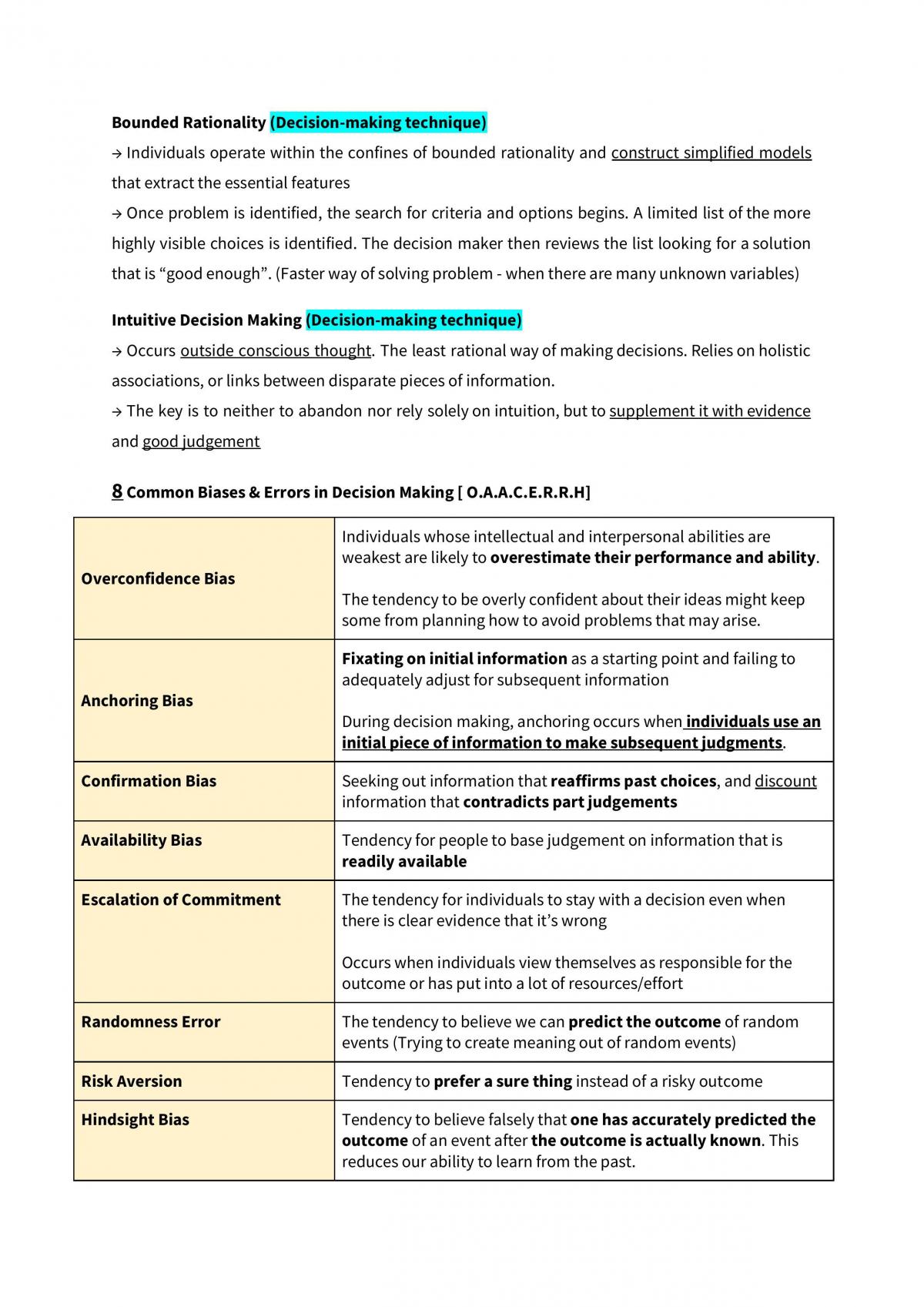 OBHR101 Management of People at Work (Final Notes) - Page 18