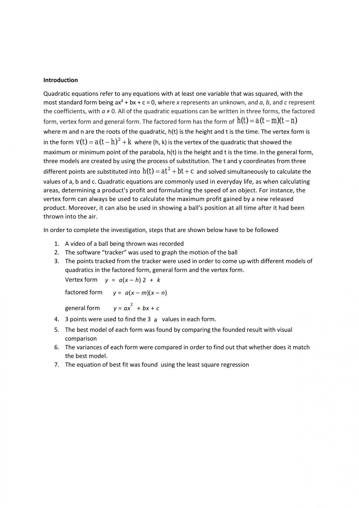 Stage 1 quadratics investigation - Page 2