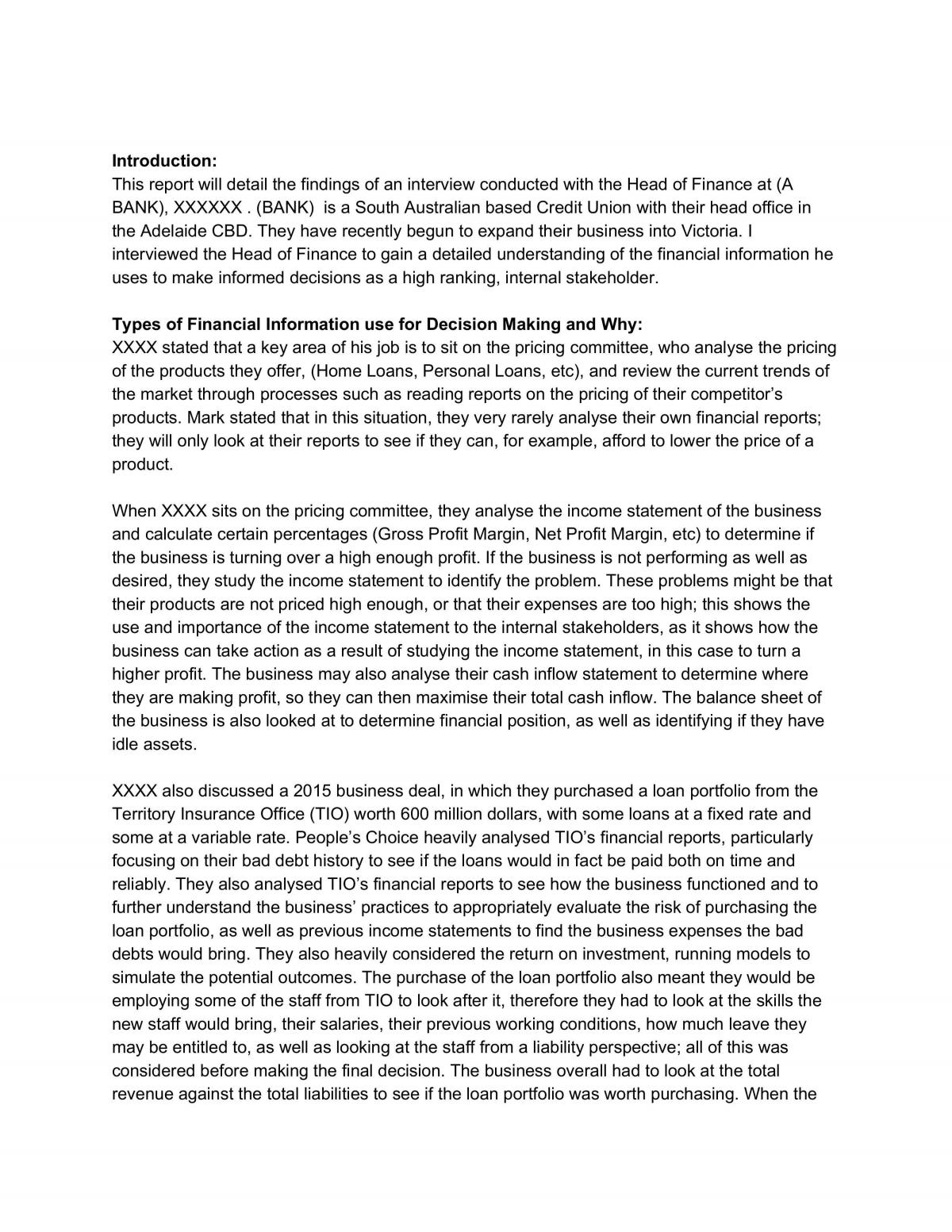 Key accounting information used in decision making - Page 2