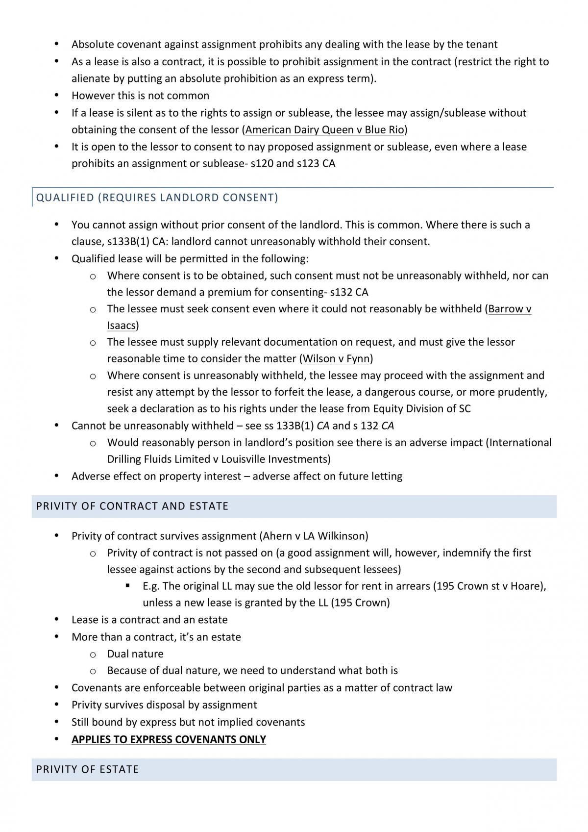 Leases Notes - Page 13