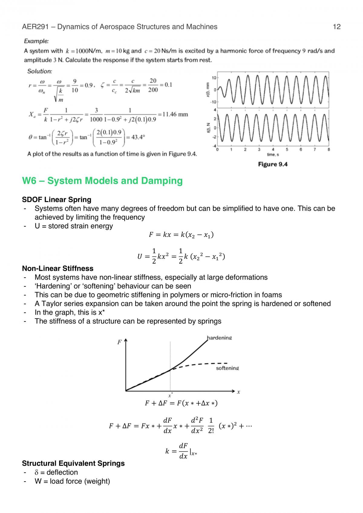 Dynamics of Aerospace Structures and Machines subject notes - Page 12