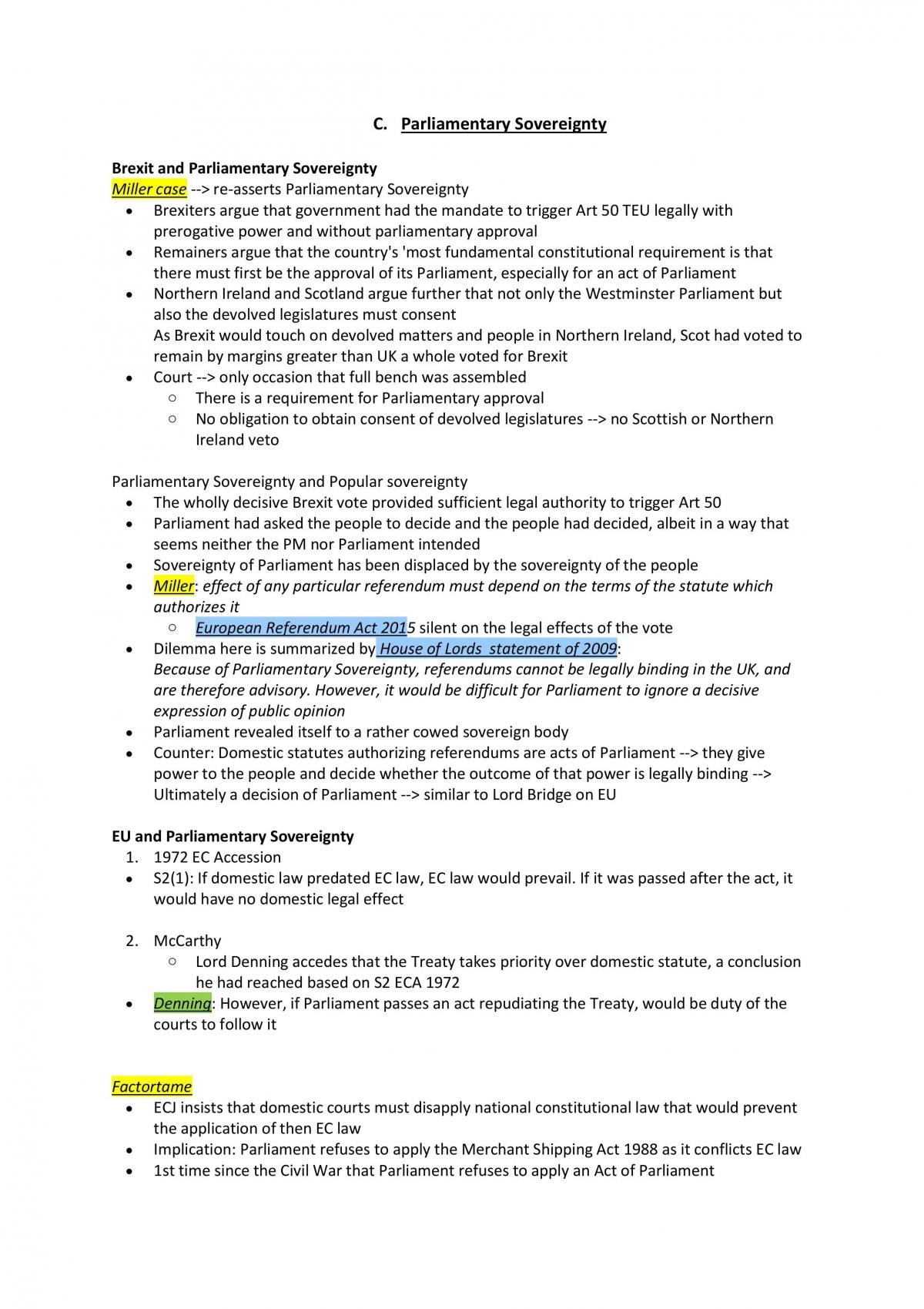 Complete Public Law Notes  - Page 9