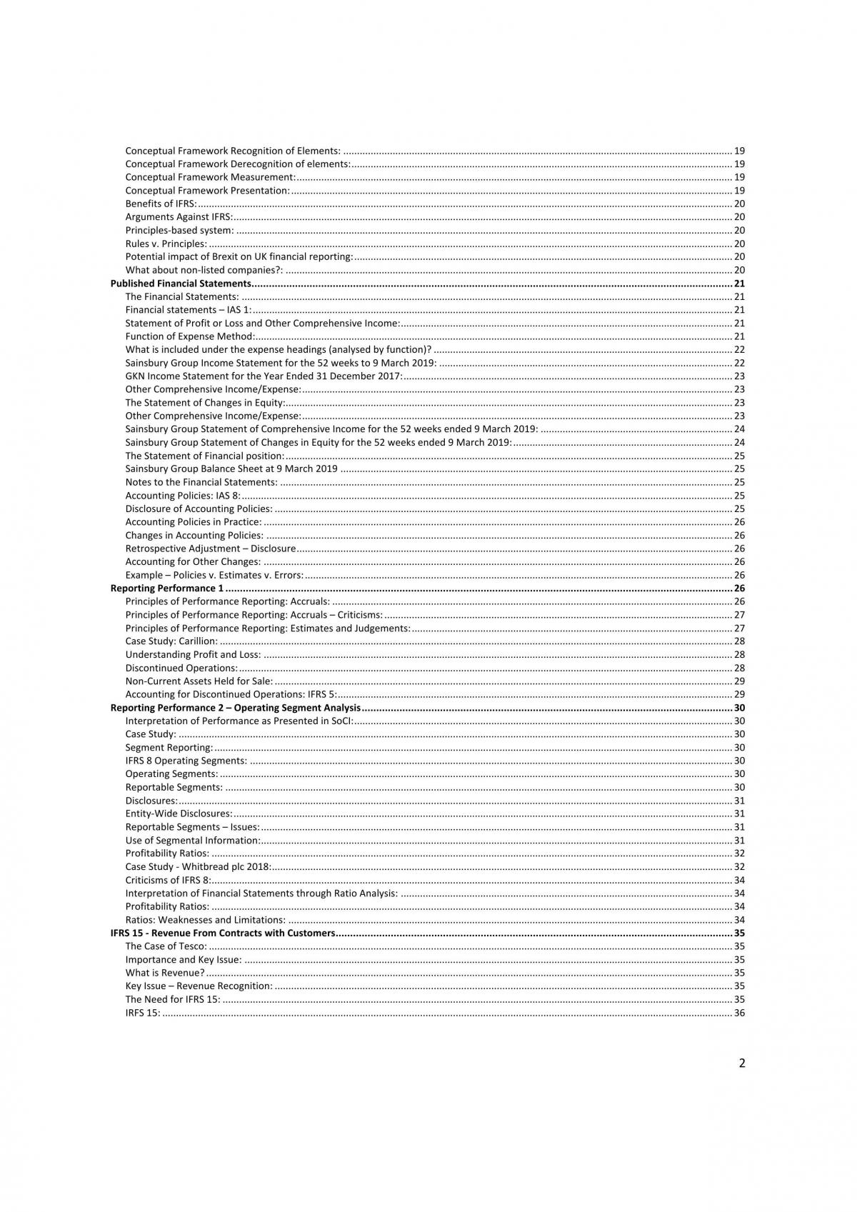 Financial Reporting 1 Notes - Page 2