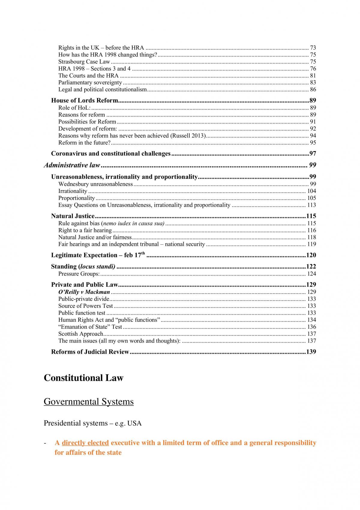 Constitutional and Administrative Law Notes - Page 2