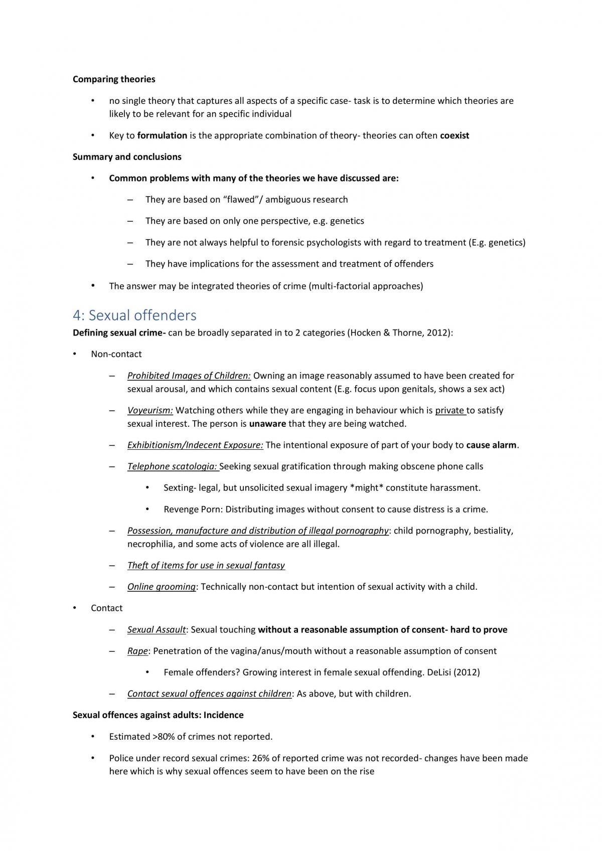 Notes for Foundations in Forensic Psychology PSY3030 - Page 13