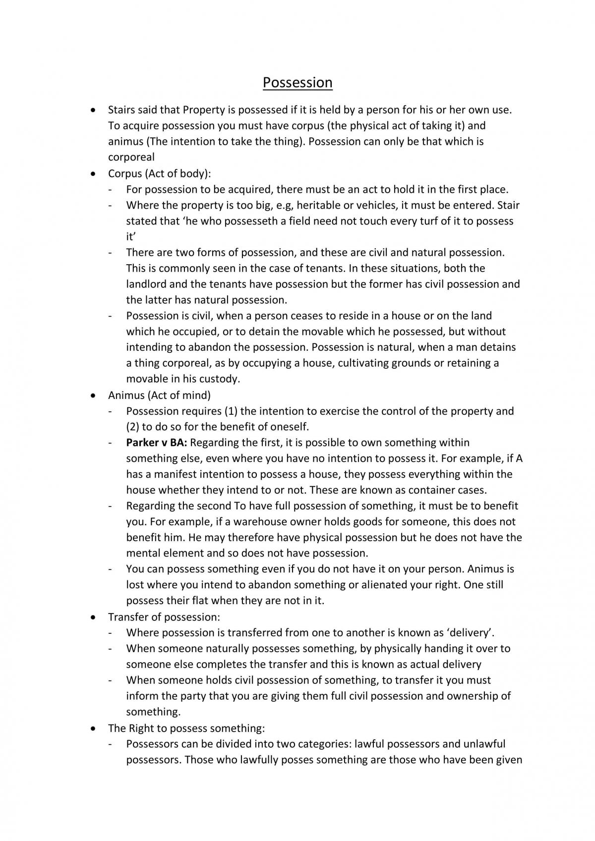 Full notes for Property, Trusts and succession - Page 11