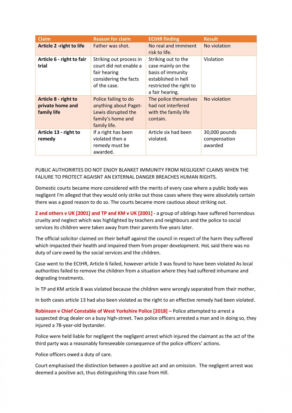 Tort Law Notes - Page 10