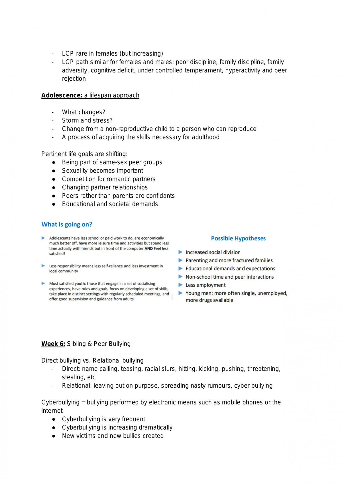 PS353: Developmental Psychopathology Notes - Page 16