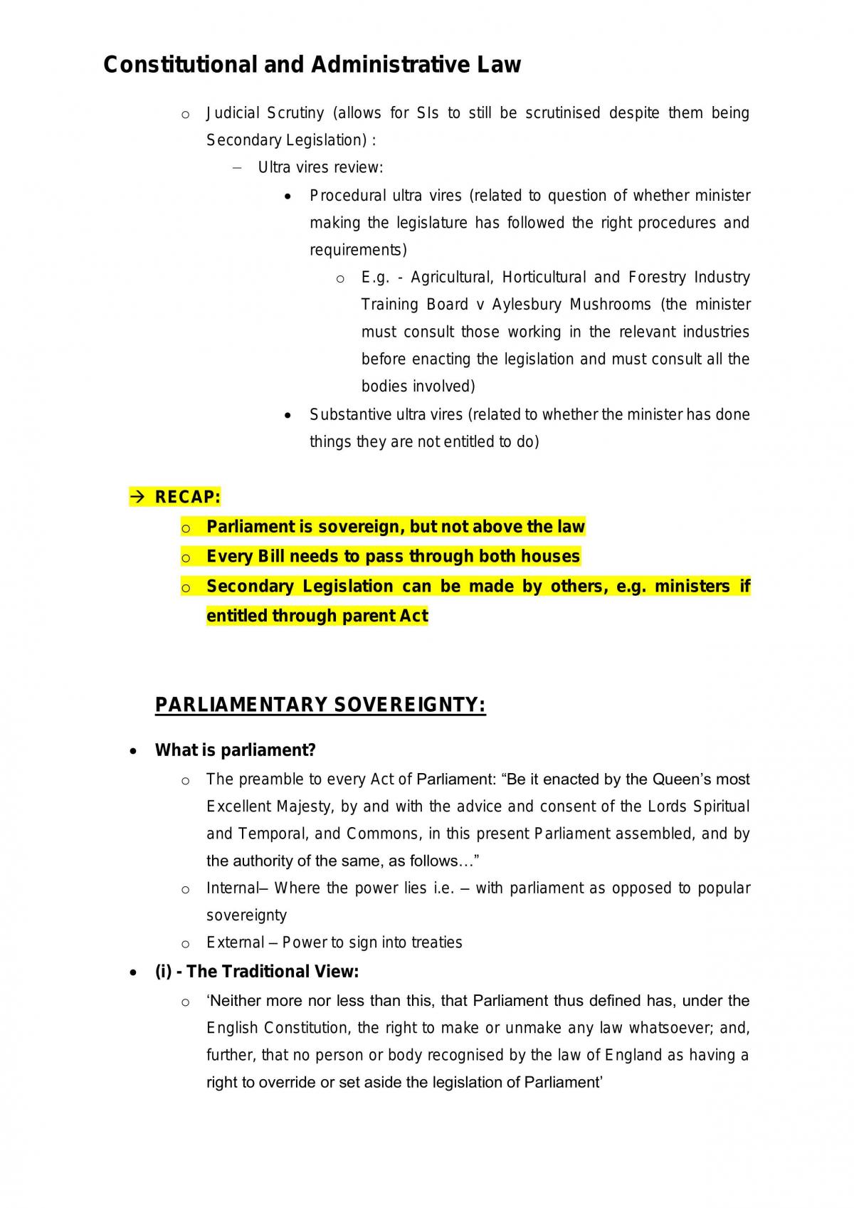 Constitutional and Administrative Law notes compilation - Page 23