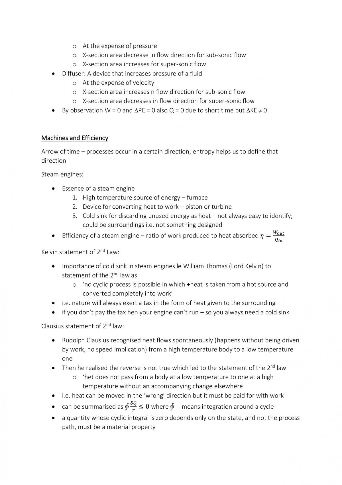 Thermodynamics 1 Notes - Page 8