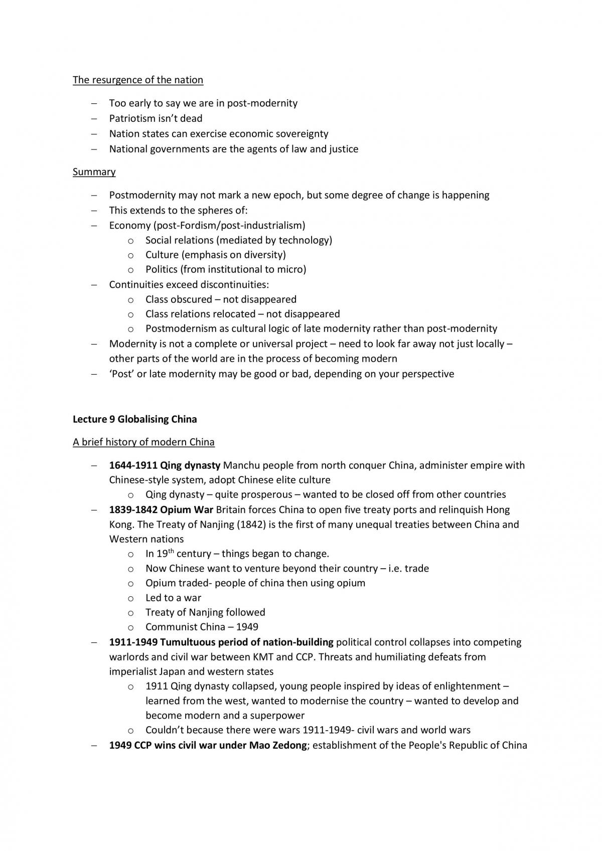 Transformations of the Modern World full notes - Page 28
