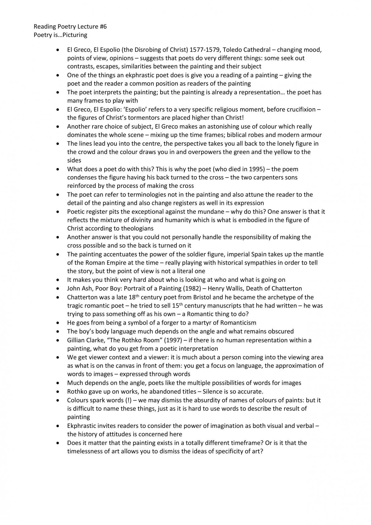 Reading Poetry Notes - Page 10